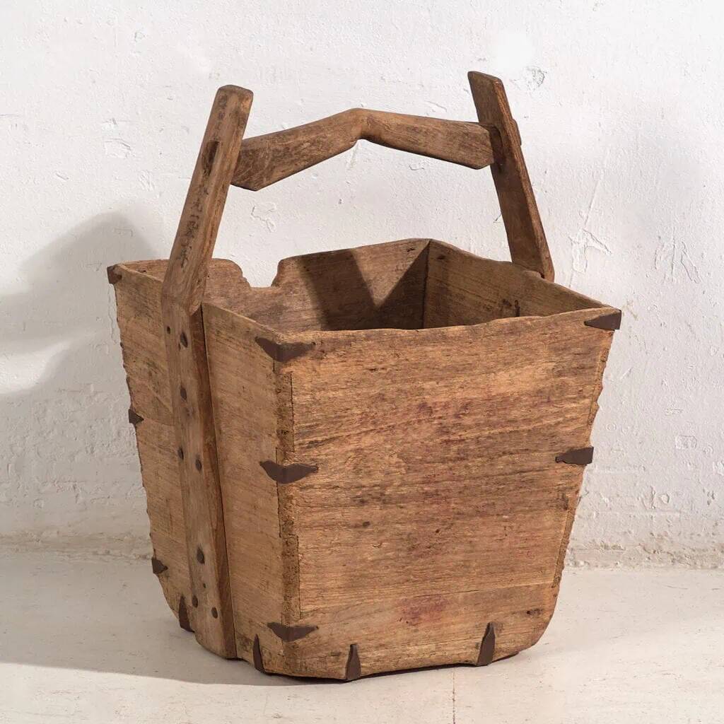 Antique Chinese primitive style basket (c.1900) #12