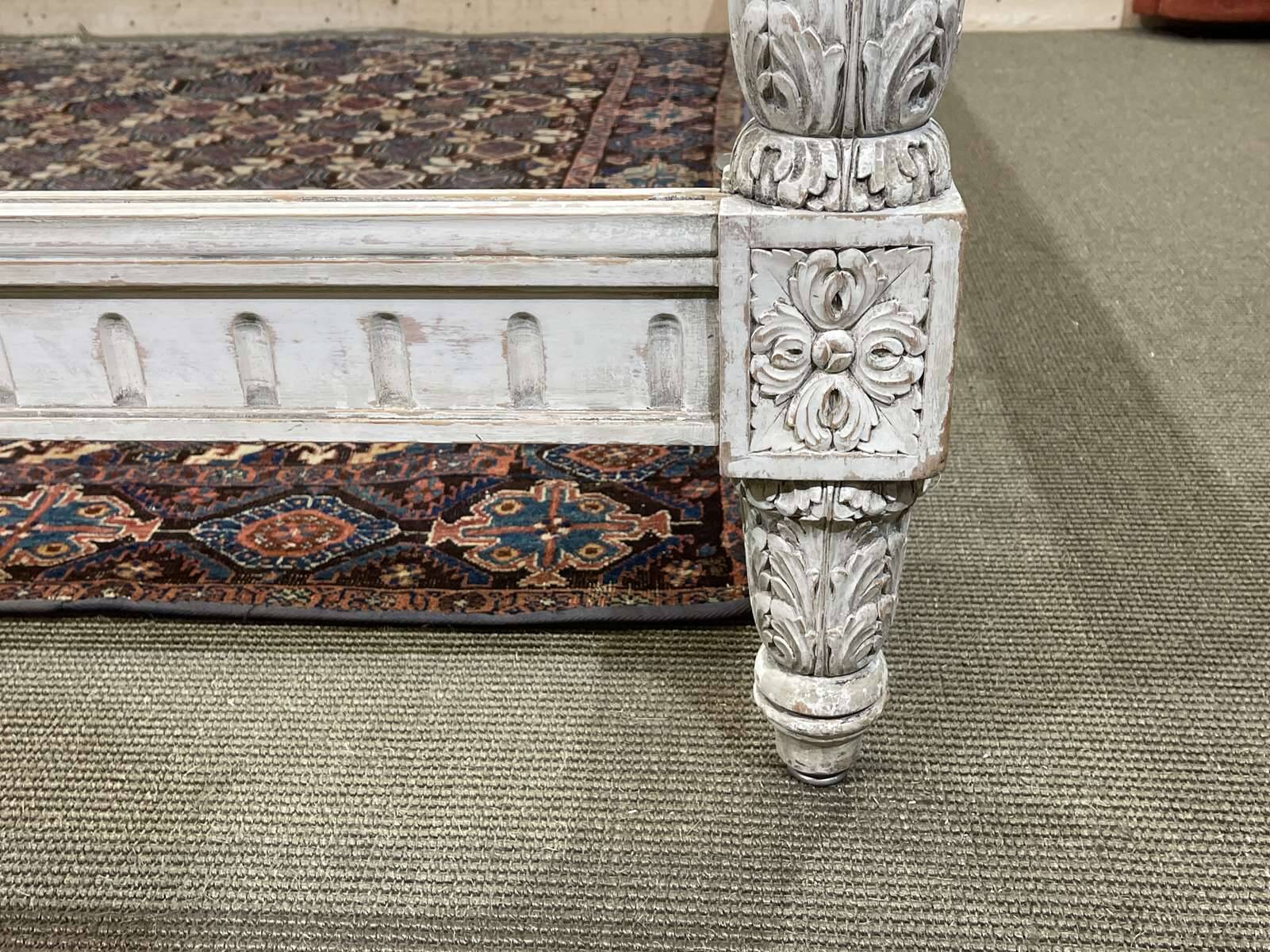 Louis XVI beech bed known as "à la Balleroy", early 20th century