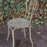 Old iron garden chair