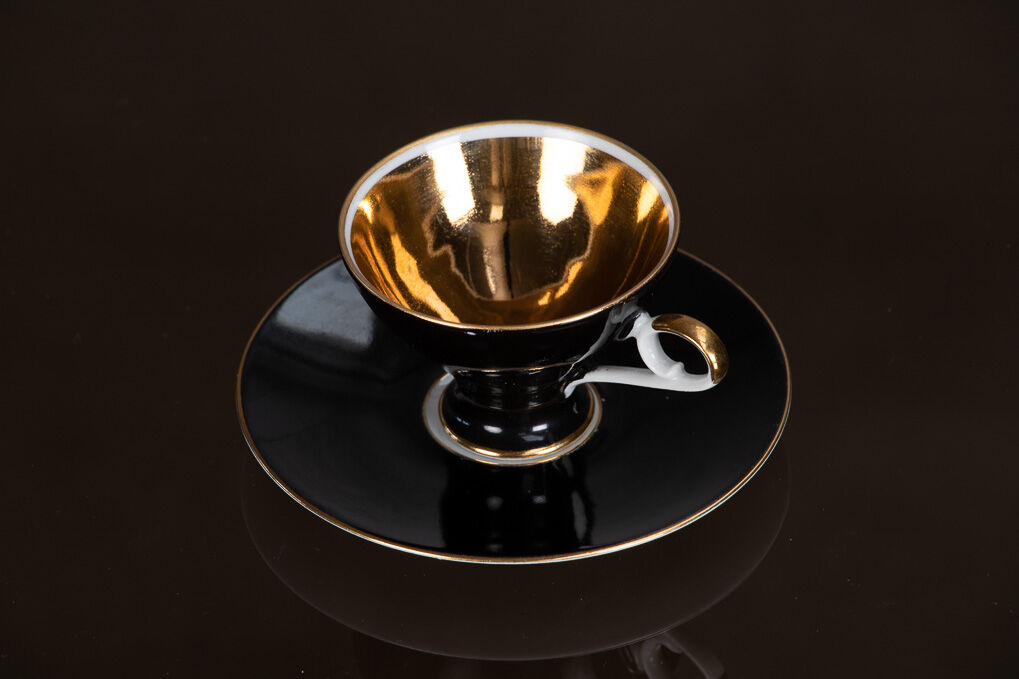 Set Cup and saucer in porcelain Bavaria 1950