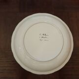 Plate signed Moustier.