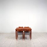 Extendable teak dining table by Grete Jalk for Glostrup Mobelfabrik