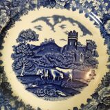 Adams English Scenic Ironstone Blue Plate