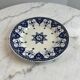 Small plate iron earth Sarreguemines Cluny