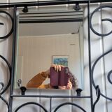 Porte manteau porte chapeau en fer forgé 1960