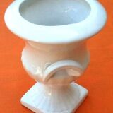 White Delf ceramic vase