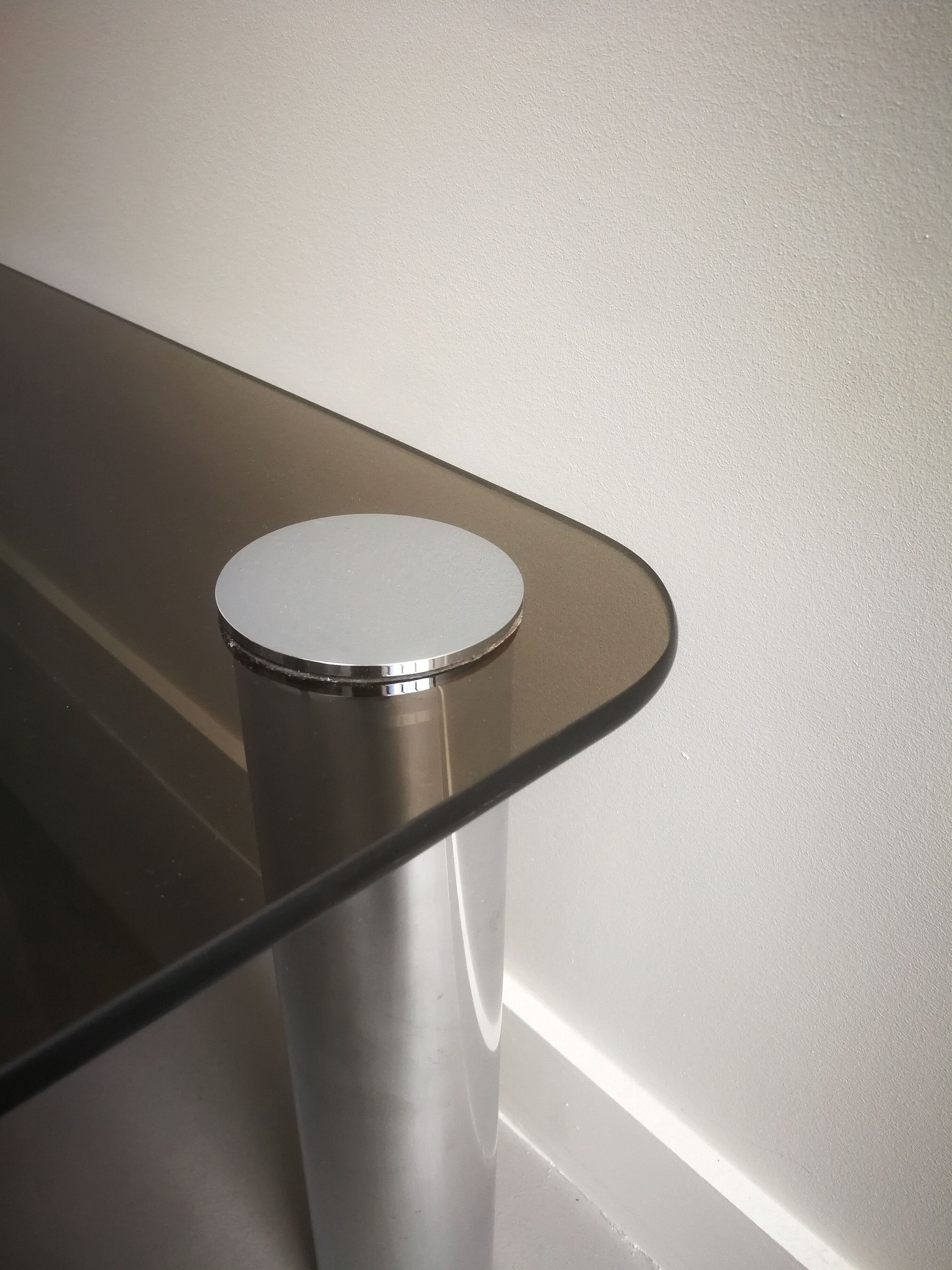 Smoked glass coffee table