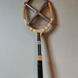 Vintage wooden tennis racket special t Victor Clément metal structure Zephyr