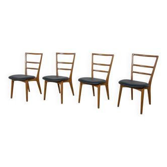 Chaises par Mariana Grabińskiego pour Swarzędzka Factory, années 1960, Set de 4