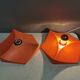 A set of rare wall lamps from Hoffmeister, Germany, 1970s. Model 35060.