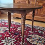 Solid cherry wood drop-leaf table