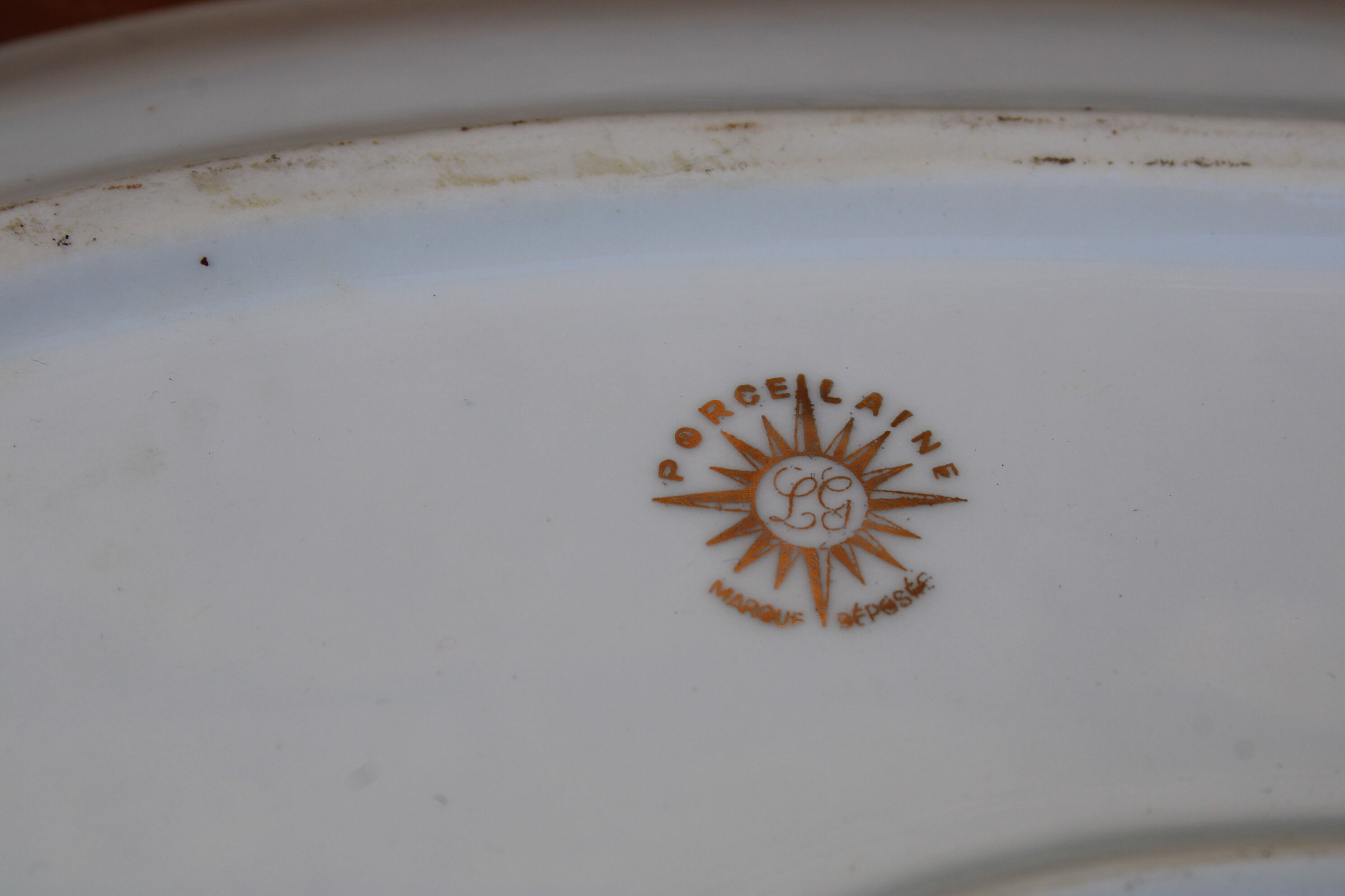 Limoges porcelain serving dish