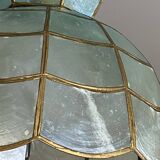 Suspension lampshade in bluish mother-of-pearl 1950