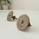 Paire de boutons de meuble ancien en bronze Empire XIXeme