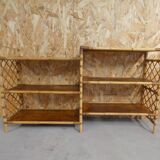 Rattan console shelf sideboard