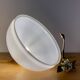 Vintage lampshade suspension in white opaline