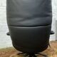 Jori black leather relax armchair from the 80s