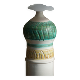 Decorative floor lamp in modern Danish ceramic, made in the 1970s.