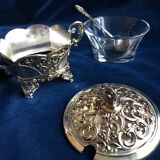 Silver metal sugar box