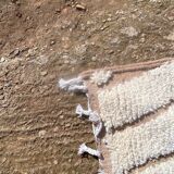 Handmade White Moroccan Wool Rug – Authentic Berber Craftsmanship & Timeless