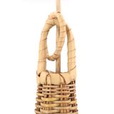 Wicker pendant light, 70s