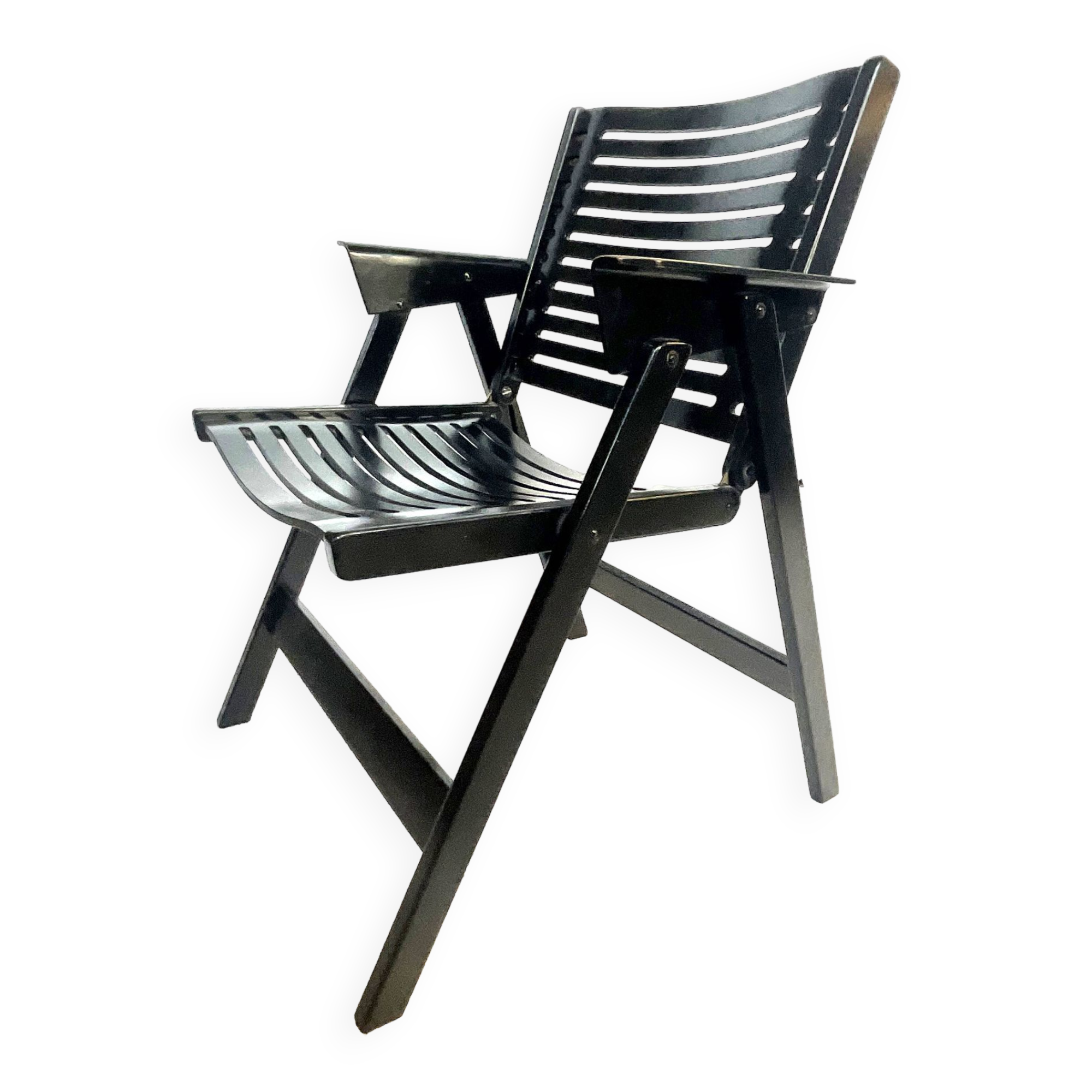 Niko Kralj Rex Plywood Folding Chair for Stol 1950s in Black
