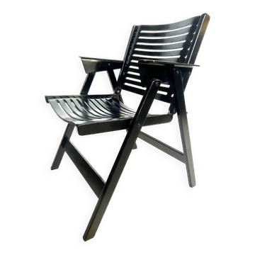Chaise pliante Niko Kralj Rex en contreplaqué pour Stol années 1950 en noir