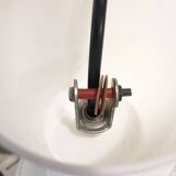 White glass pendant light, 1970