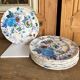 Set of 8 flat plates Mason's Belvedere flowers