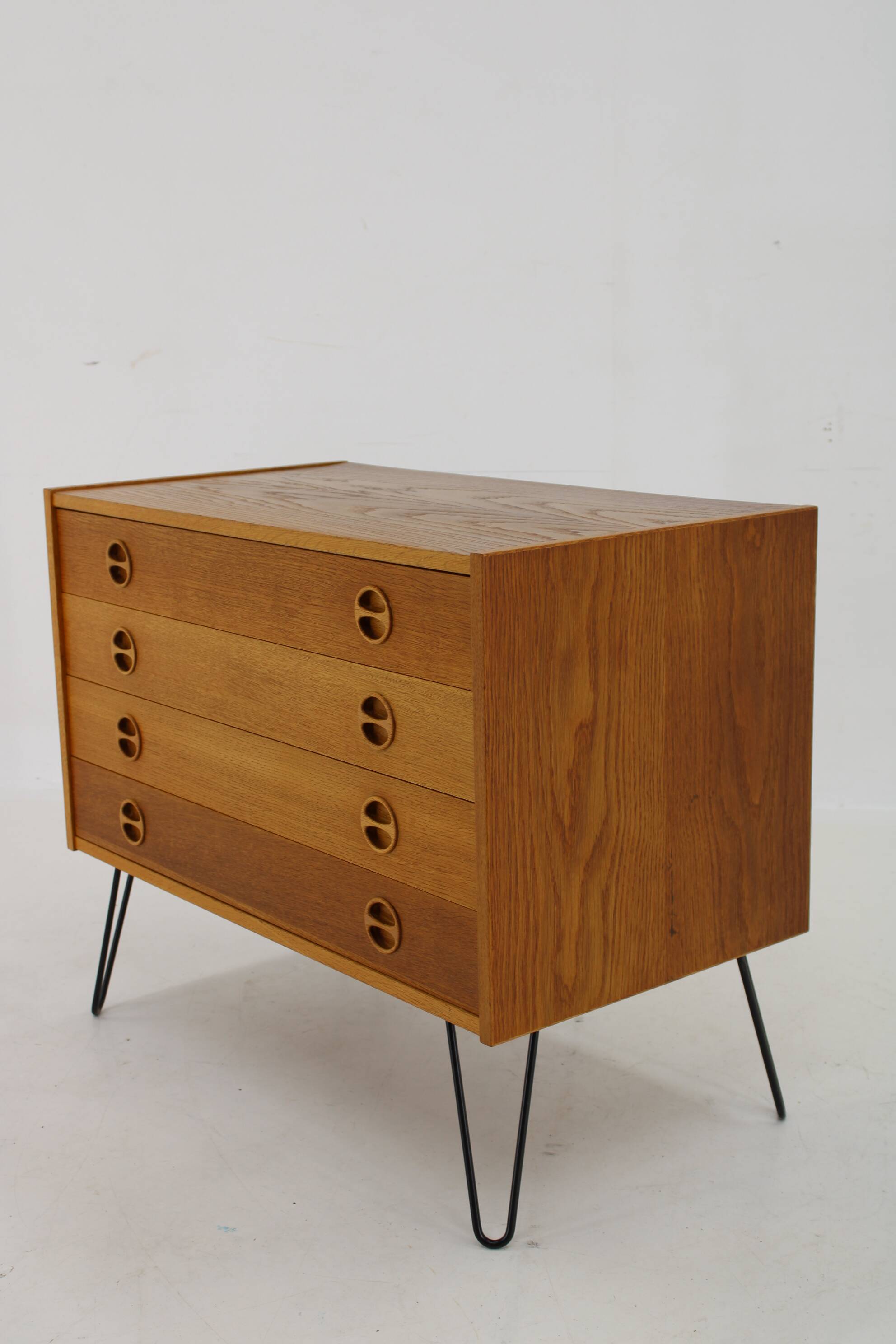 Commode à tiroirs en chêne recyclé des années 1960, Danemark