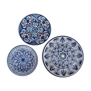 Set de trois plats en céramique