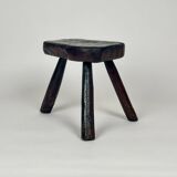 Vintage Brutalist Tripod Stool