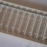 Set of 10 crystal knife rests