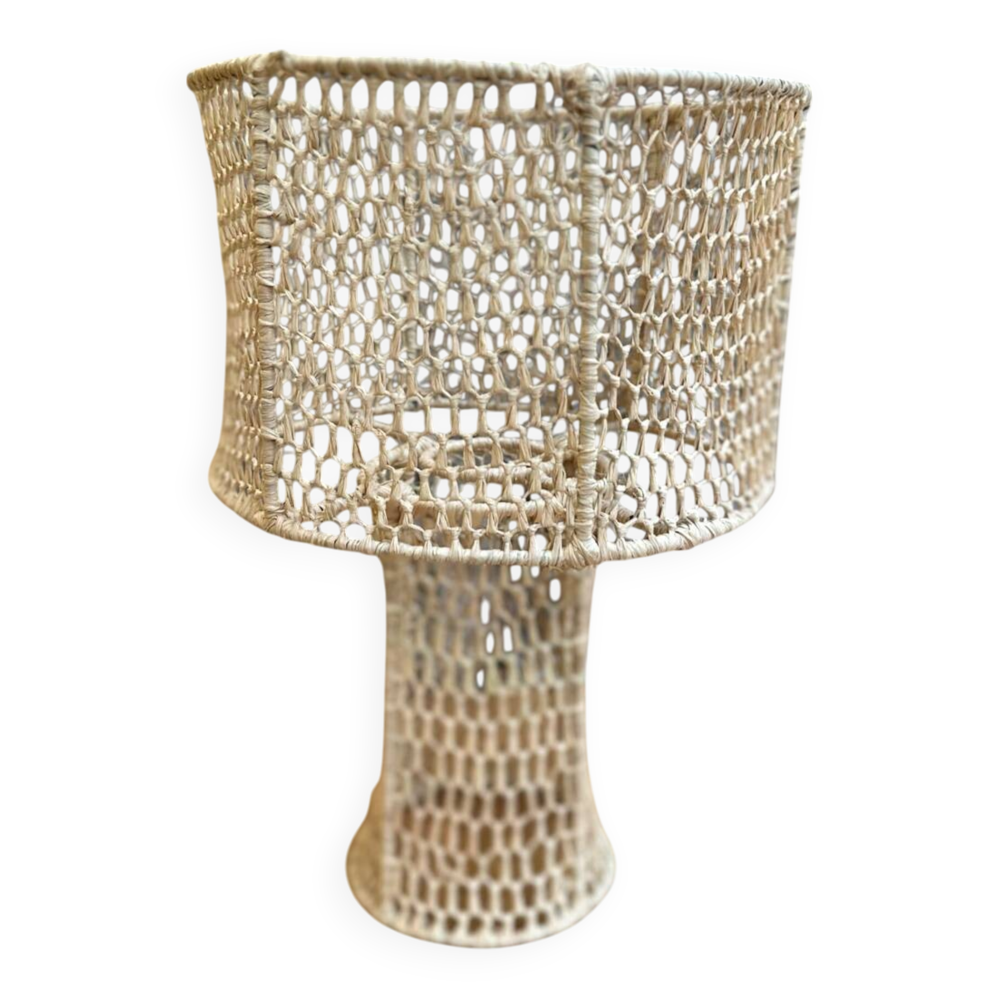 Lampe naturelle en raphia