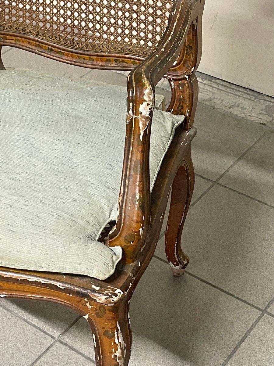 Louis XV armchairs, 18th century, set of 2