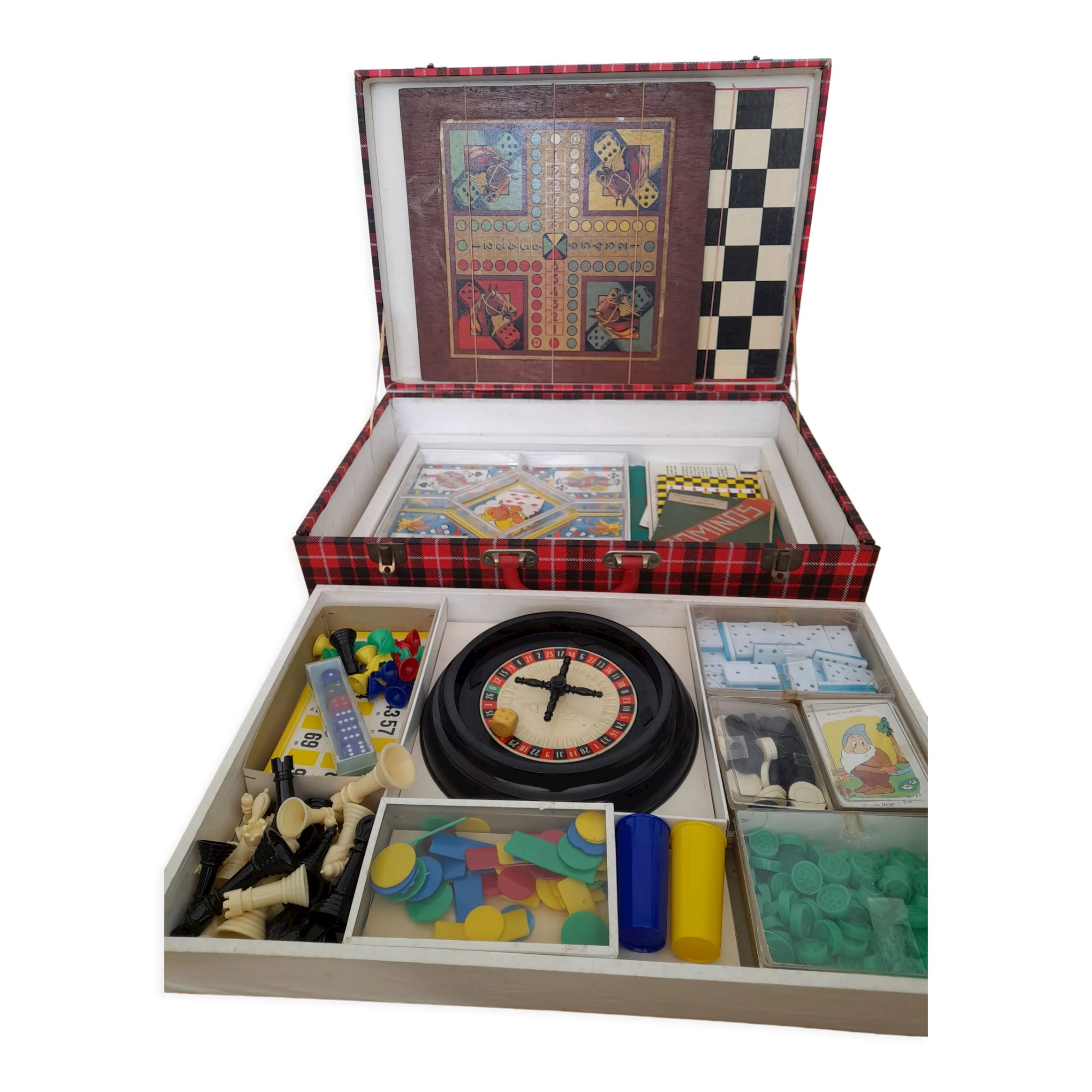Board game briefcase, 60s