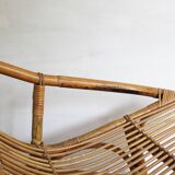 1960's Set of Four Rattan Armchairs and Side Table by Jaroslav Prochazka for ULUV