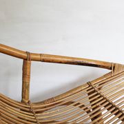 1960's Set of Four Rattan Armchairs and Side Table by Jaroslav Prochazka for ULUV