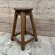 Solid teak workshop stool