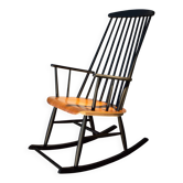 Rocking chair scandinave Ilmari TAPIOVAARA, année 60