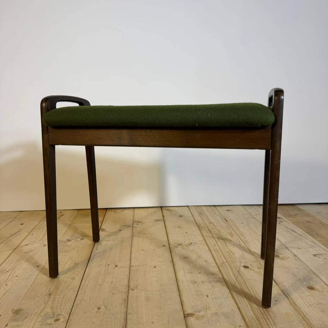 Mid-century modern footrest in teak