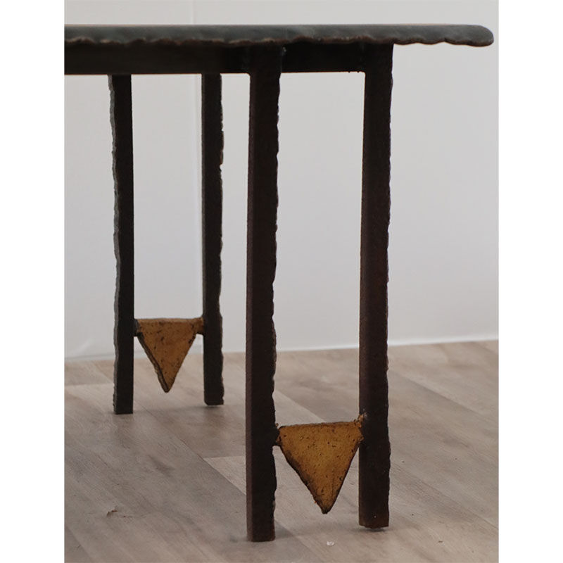 Sculptural coffee table by Jean-Jacques Argueyrolles circa 1990