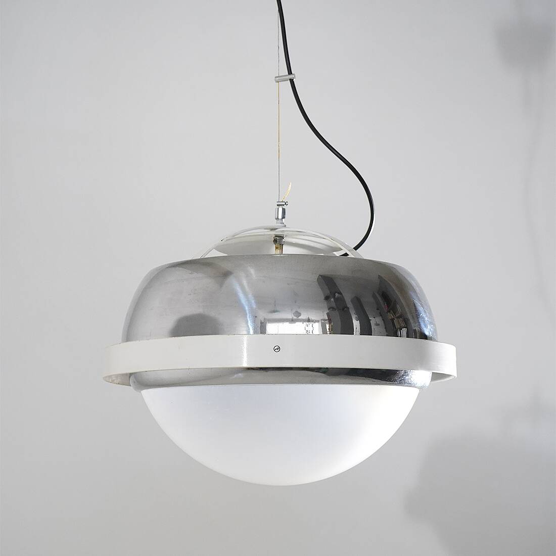 Chandelier chromé de l'ère spatiale, années 1970