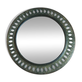 Oriental brass mirror