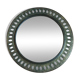 Oriental brass mirror