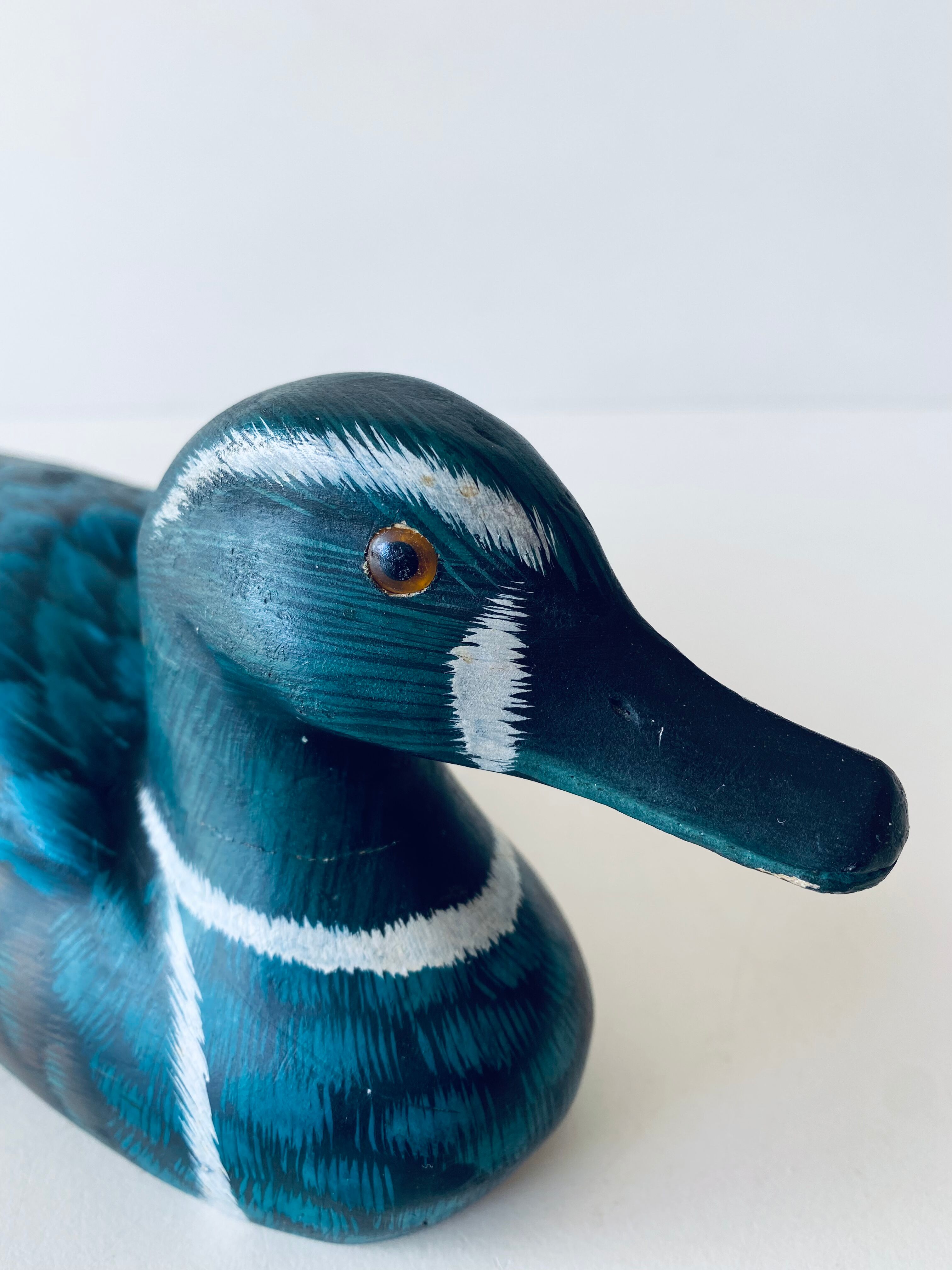 Decorative wooden duck