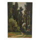 The path in the forest, oil on canvas