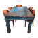 Large antique Indian dining table made of teak wood with patina.