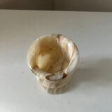 Vintage marble candle holder from the 1970s