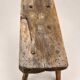 Old small bench / rustic stool made of solid wood – folk art